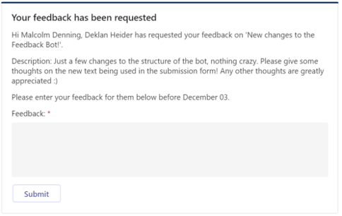 Screen from Outlook showing new functionality