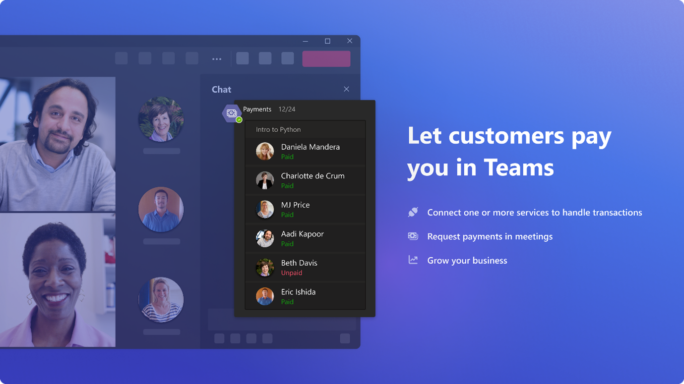 Microsoft Teams: Payments in Teams