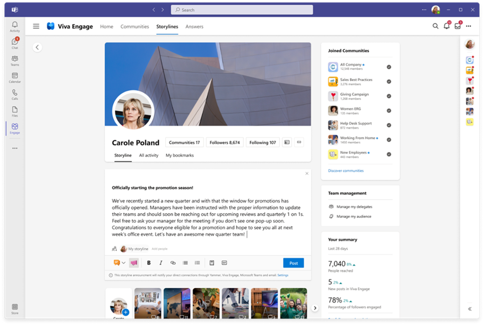 Viva Engage: Leadership corner