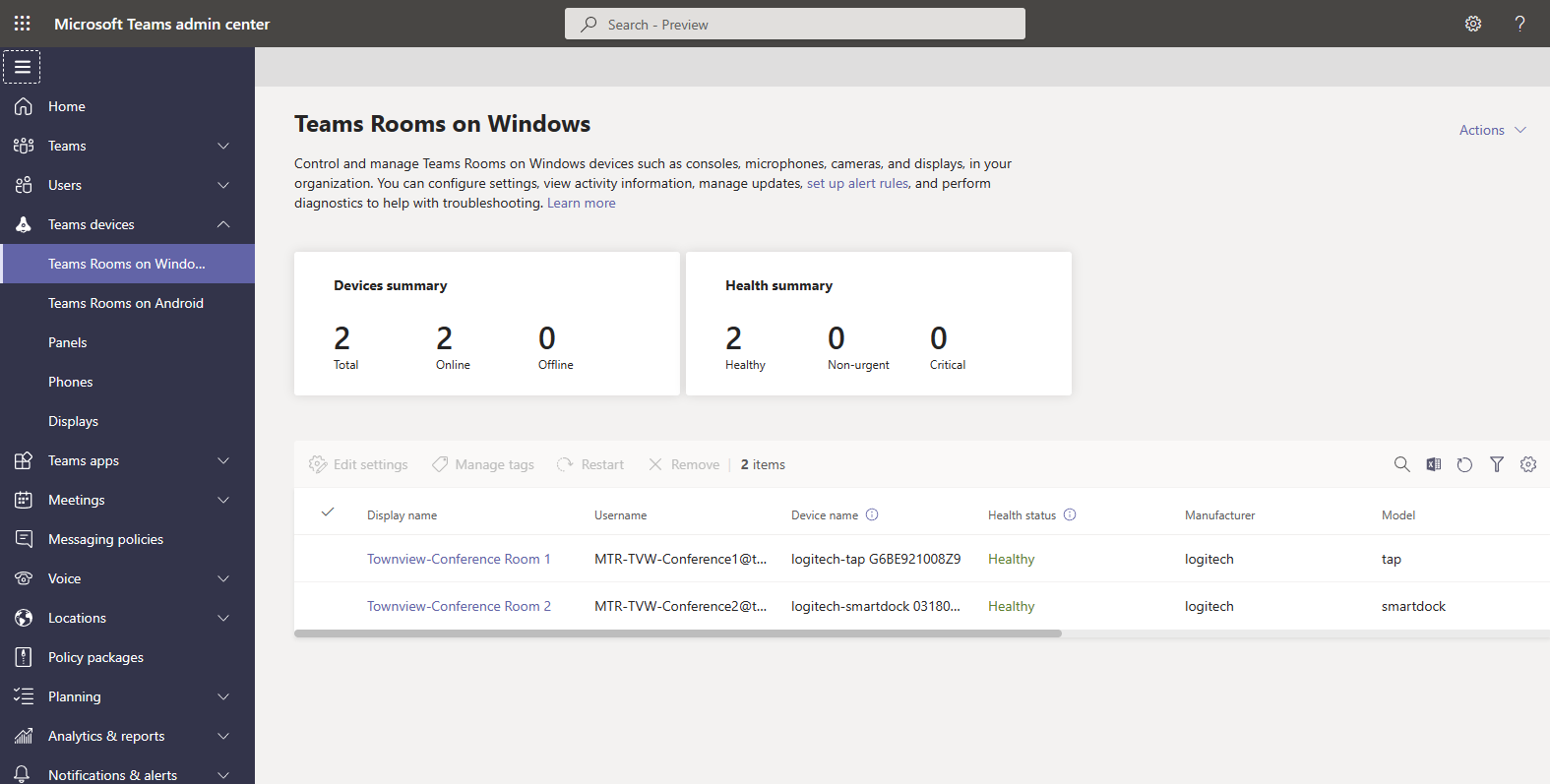 Microsoft Teams: Rooms Licensing Support in Teams admin centre